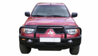 Бампер передний силовой Вездеходофф для Mitsubishi L200 2005-2015 с площадкой под лебедку и кенгурином