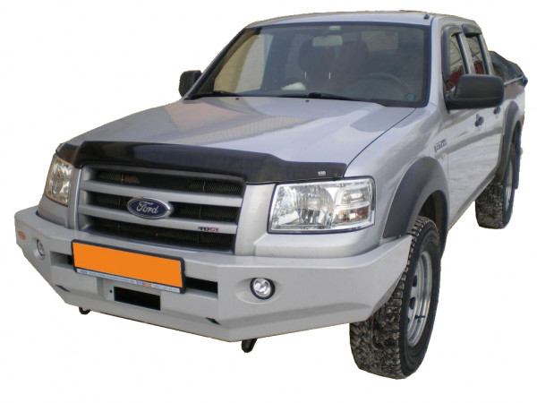 Бампер передний силовой Вездеходофф для Ford Ranger 2006-2010 с фарами ПТФ и площадкой под лебедку