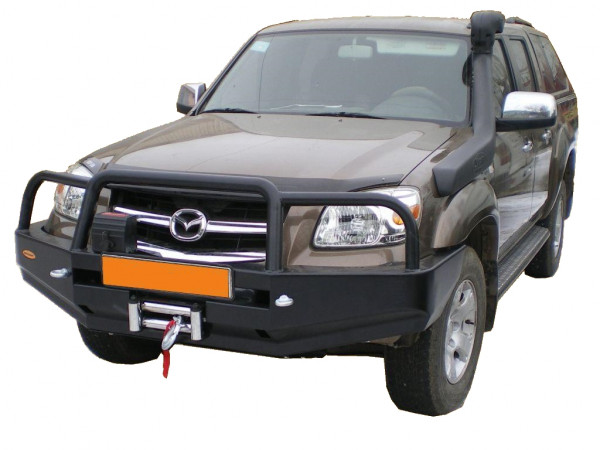 Бампер передний силовой Вездеходофф для Mazda BT-50 2006-2011 с кенгурином и фарами